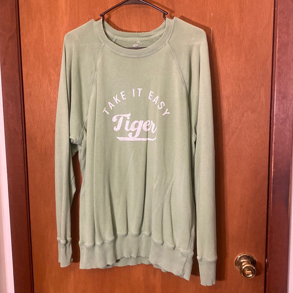Light green sweatshirt
